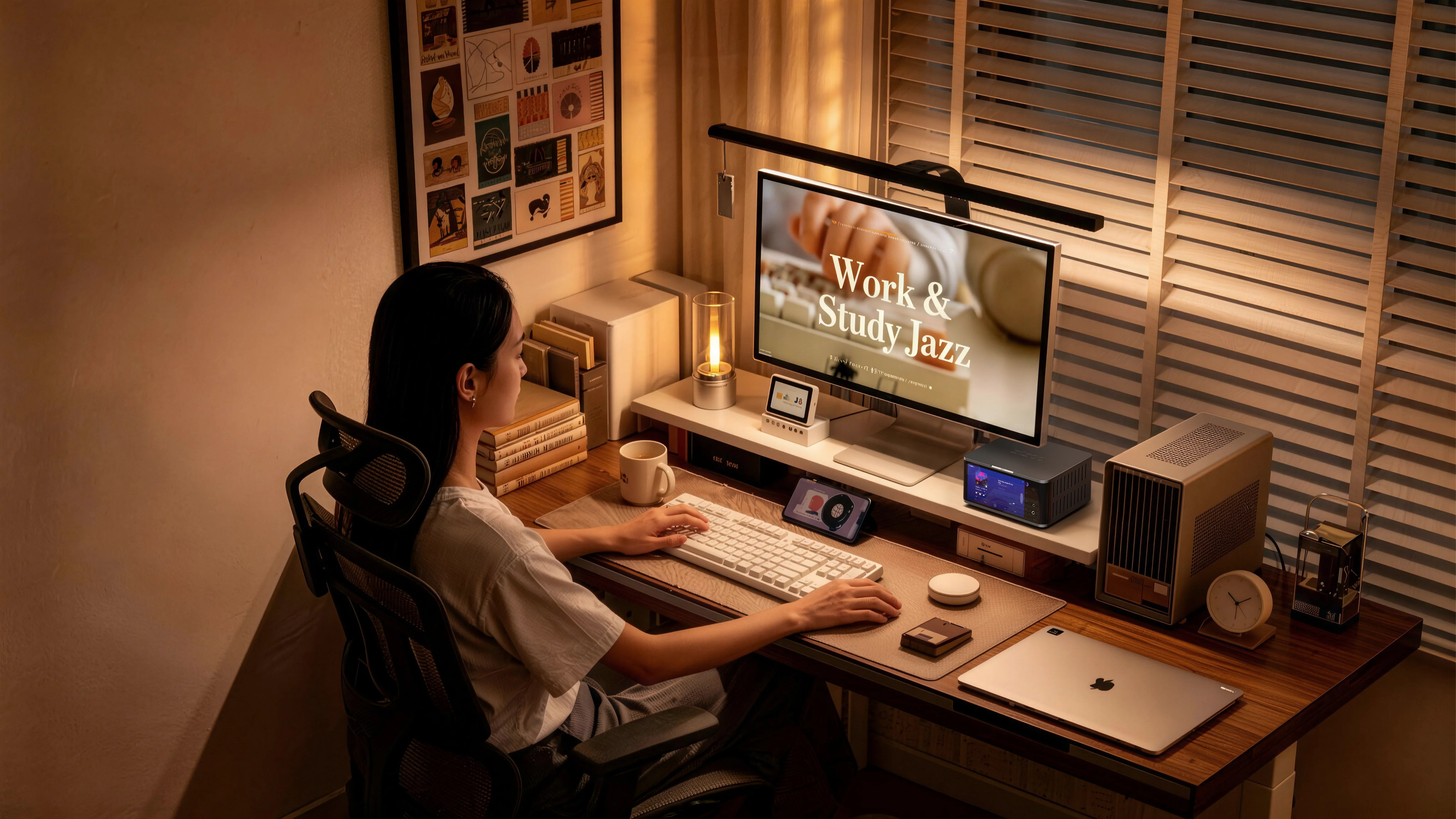 ZiiZOO AIO70 in a focused work and study setup